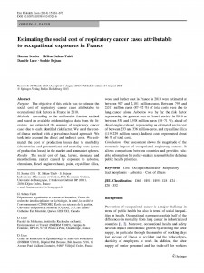 Estimating the social cost of respiratory cancer cases attributable to occupational exposures in France_Page_01